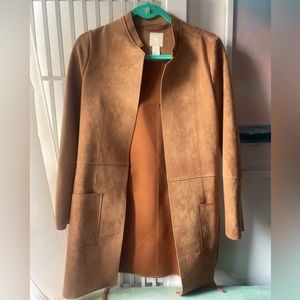 H&M faux suede jacket